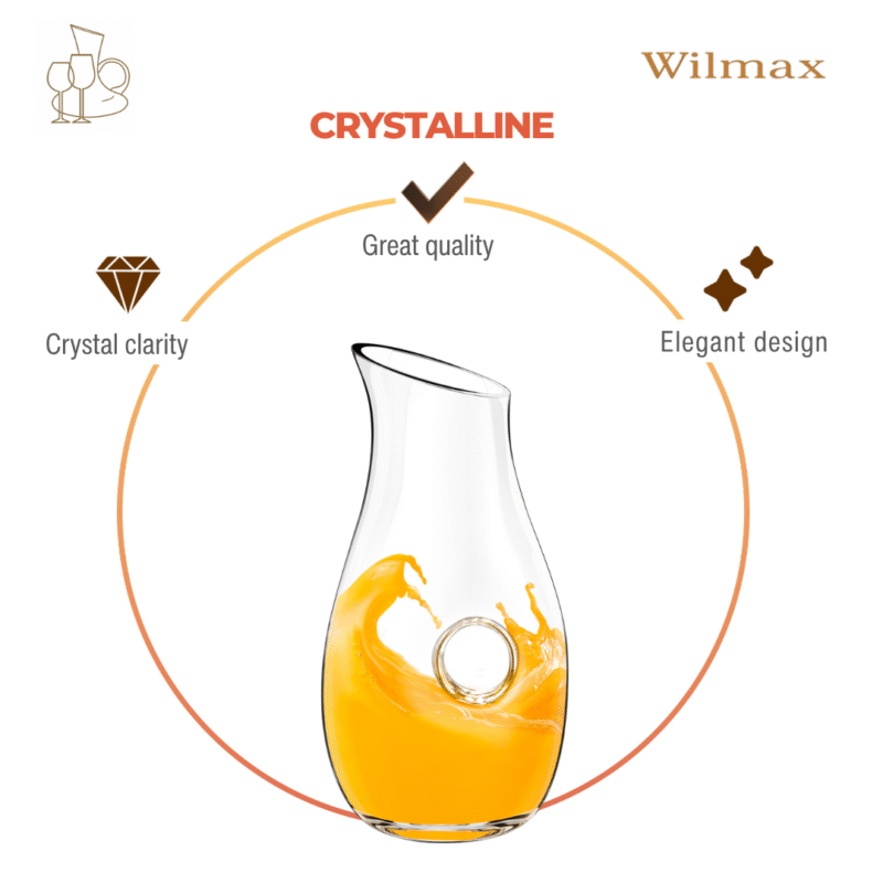 Karafka szklana do wina 750 ml WL-888339/1C