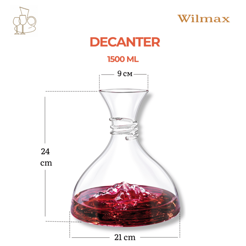 Karafka szklana 1500 ml WL-888368/1C