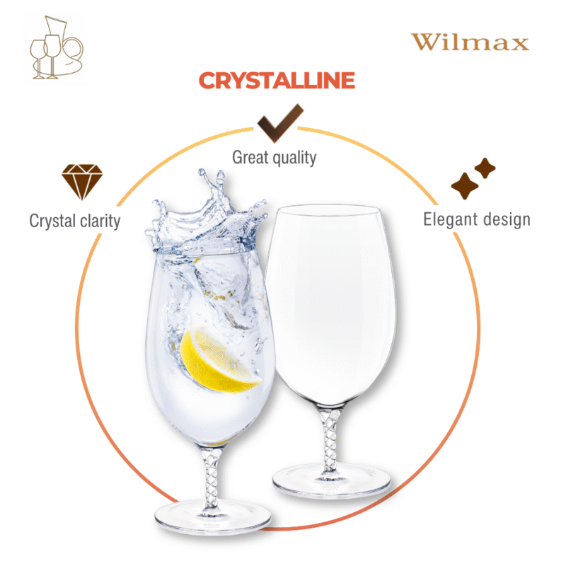 Szklanka do piwa i wody 420 ml zestaw 2 sztuki WL-888109/2C
