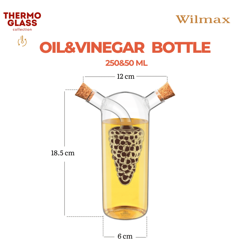 Szklana butelka na ocet i oliwę 250 ml / 50 ml WL-888955/A