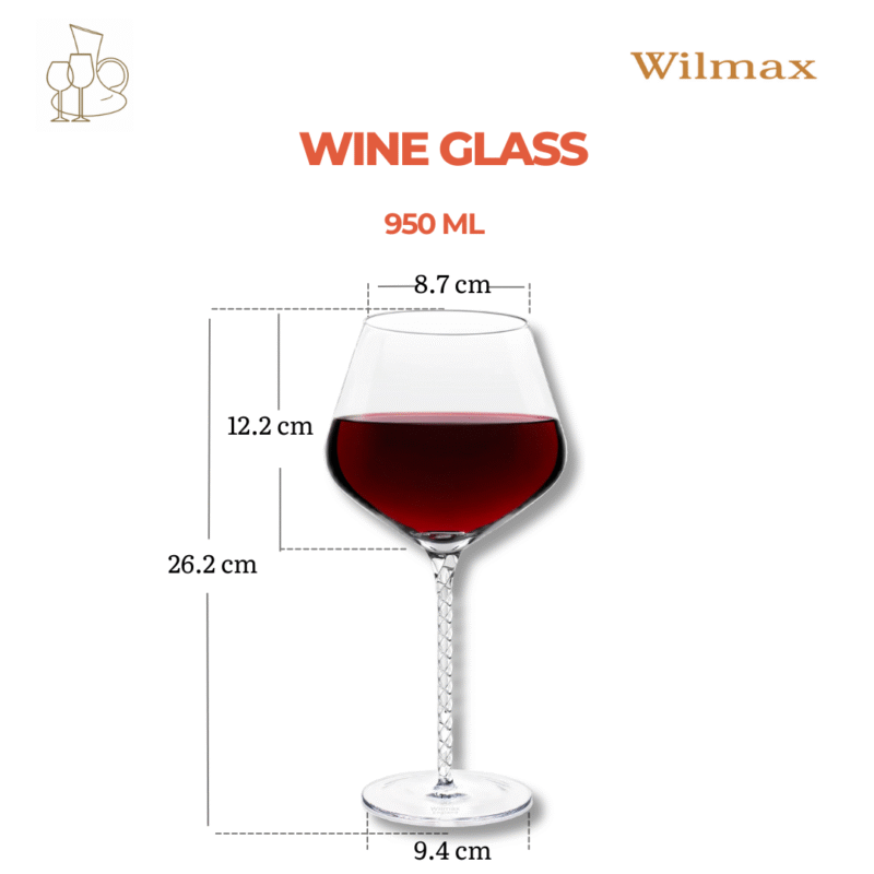 Kieliszek do wina 950 ml zestaw 2 sztuki WL-888103/2C