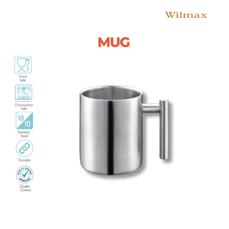 Kubek ze stali nierdzewnej z podwójną ścianką 350 ml WL-517610115/A