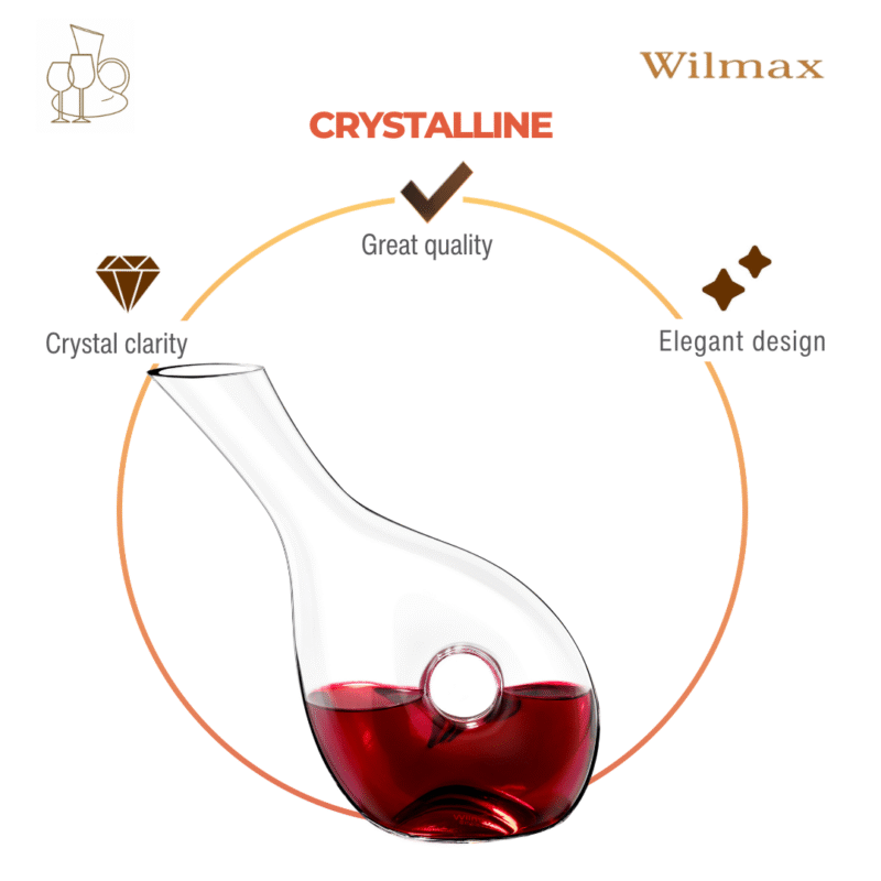 Karafka szklana do wina 1000 ml WL-888341/1C
