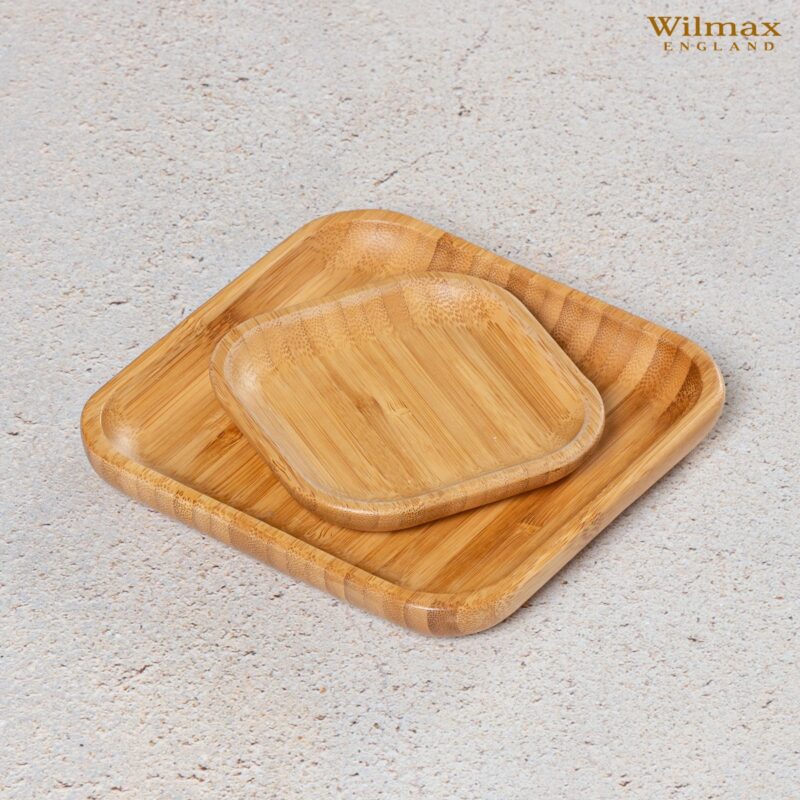 Talerz bambusowy 10x10 cm WL-771017/A