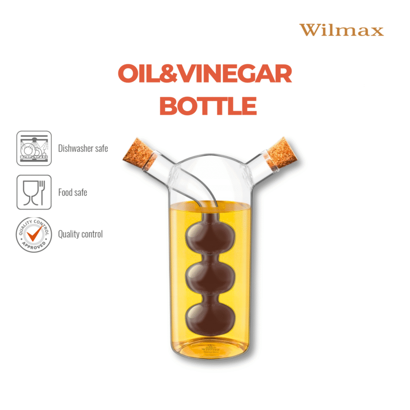 Szklana butelka na ocet i oliwę 300 ml / 60 ml WL-888956/A