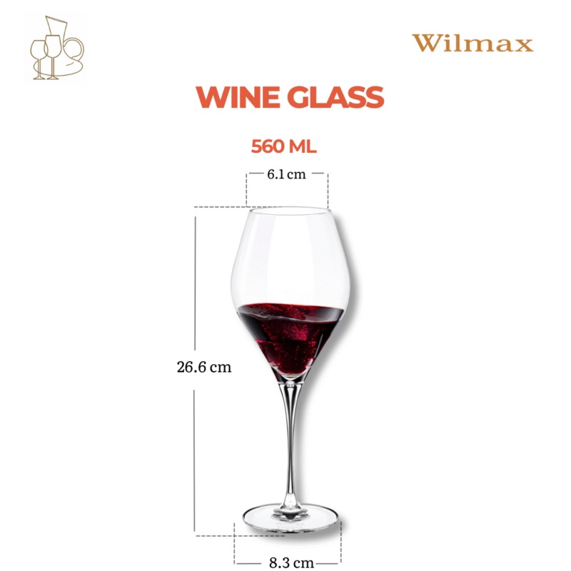 Kieliszek do wina 560 ml zestaw 2 sztuki WL-888046/2C