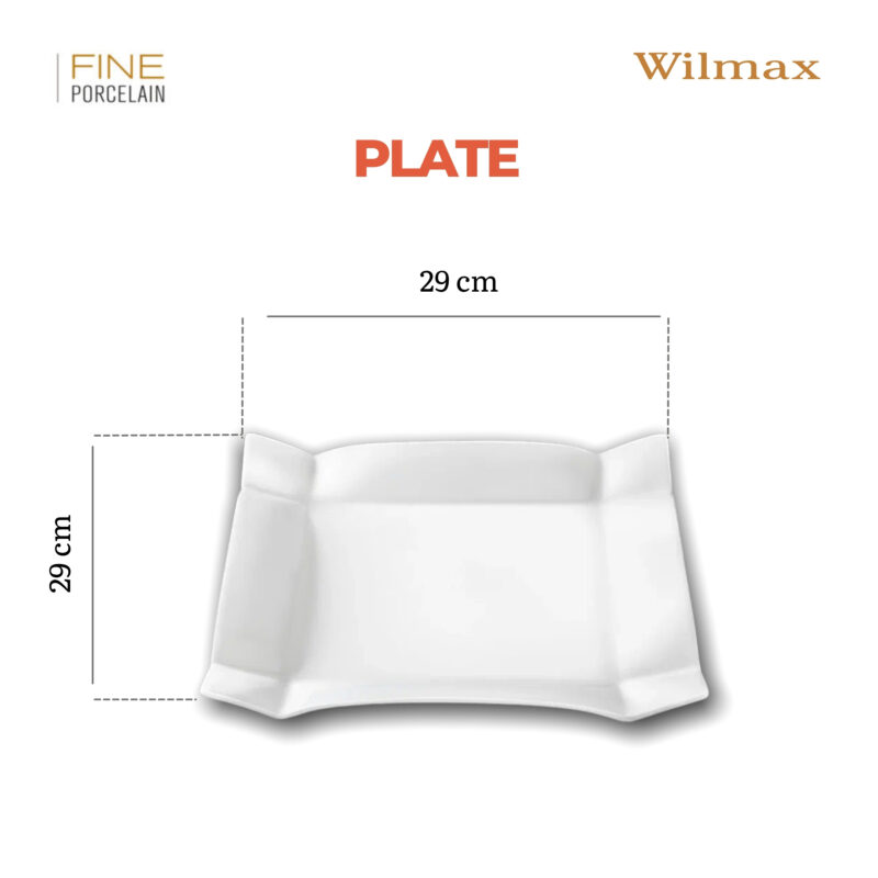 Półmisek 29x29 cm biały porcelanowy WL-991233/A