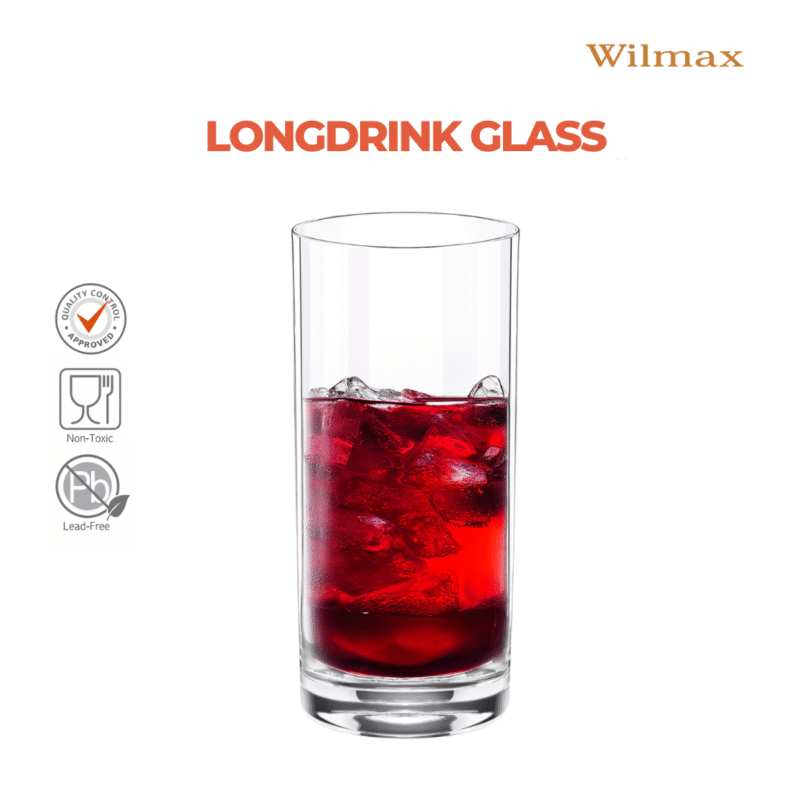 Szklanka longdrink 390 ml zestaw 6 sztuk WL-888024/6A