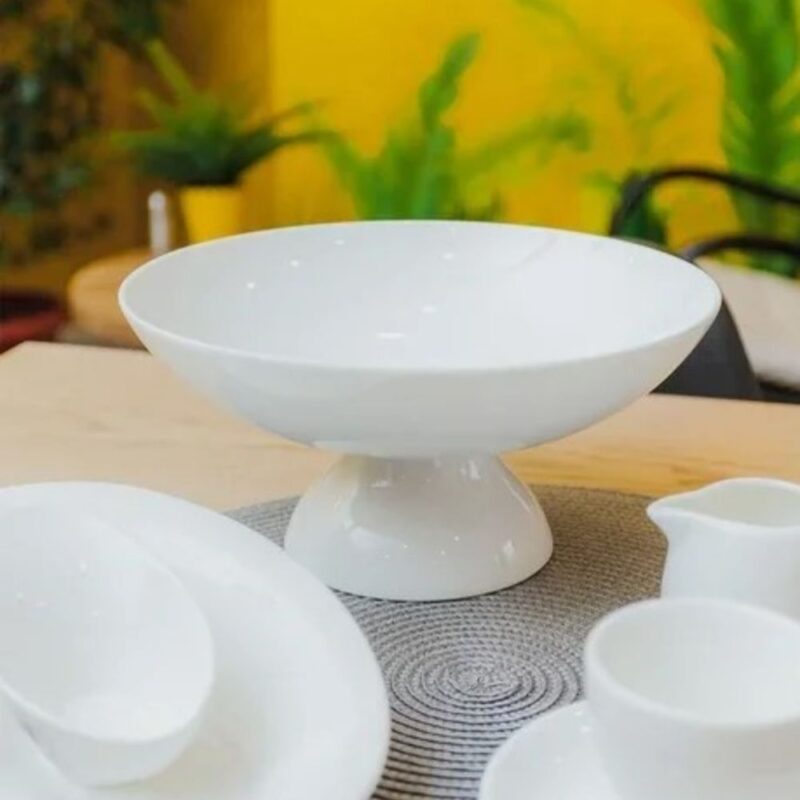 Waza na owoce biała porcelanowa 24x11,5 cm WL-996126/A