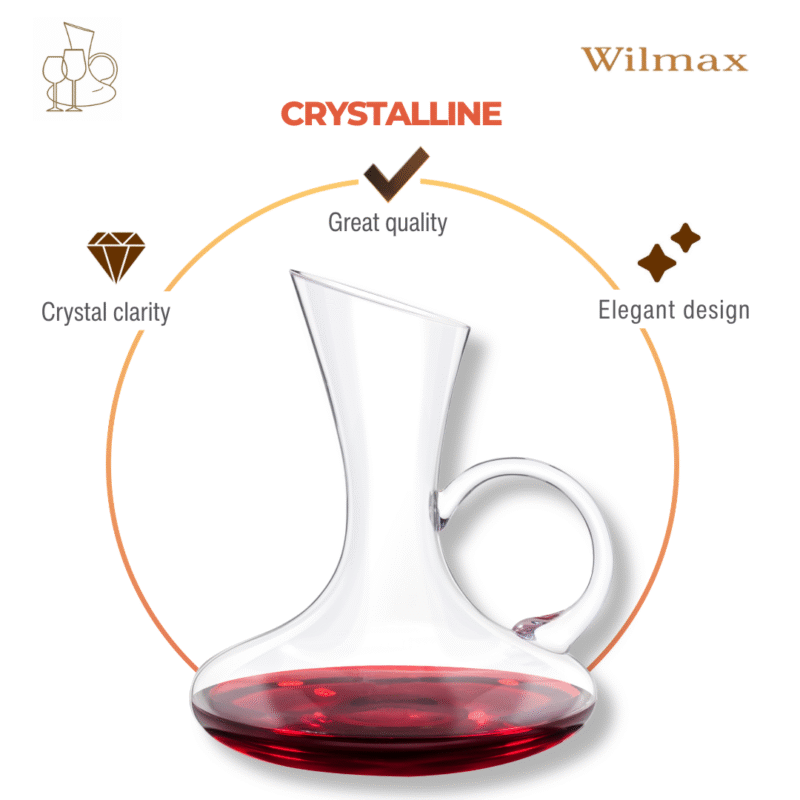 Karafka szklana do wina 1200 ml WL-888334/1C