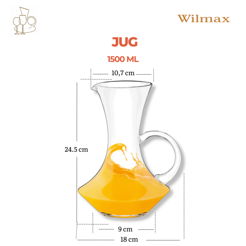 Dzbanek szklany 1500 ml WL-888358/1C