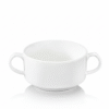 Soup bowl 350 ml with handles in Wilmax white porcelain