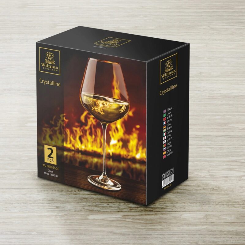 Kieliszek do wina chardonnay 880 ml zestaw 2 sztuki WL-888055/2C