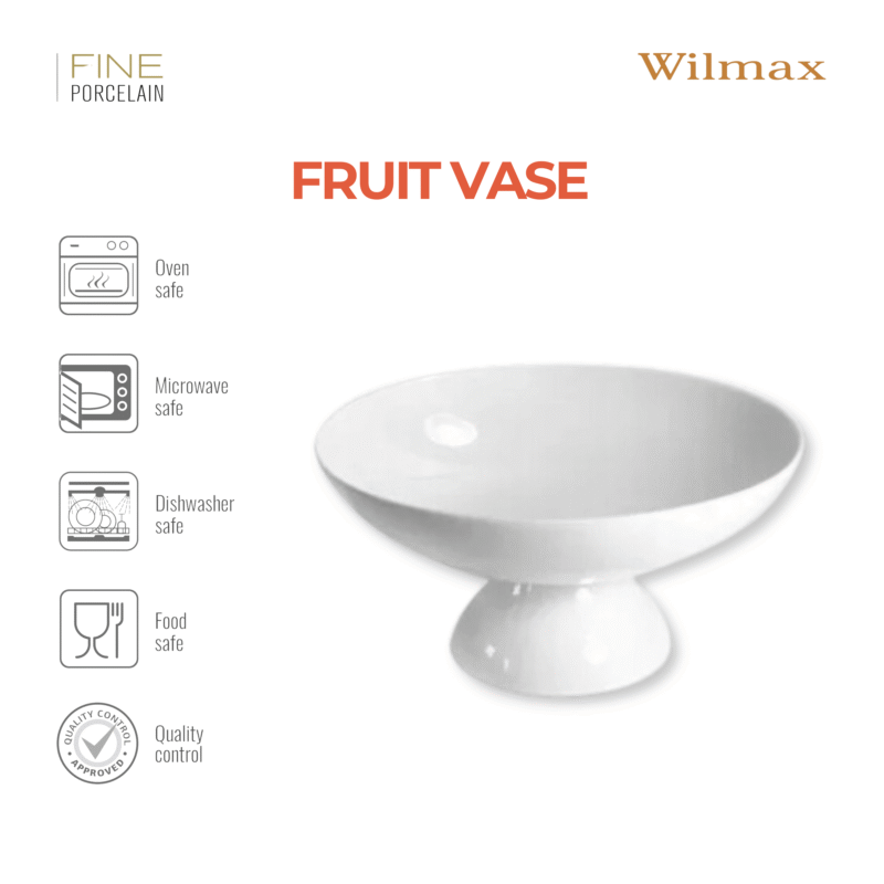 Waza na owoce biała porcelanowa 24x11,5 cm WL-996126/A