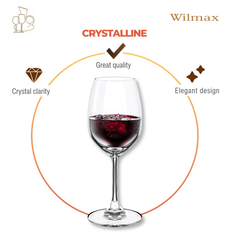 Kieliszek do wina 420 ml zestaw 6 sztuk WL-888013/6A