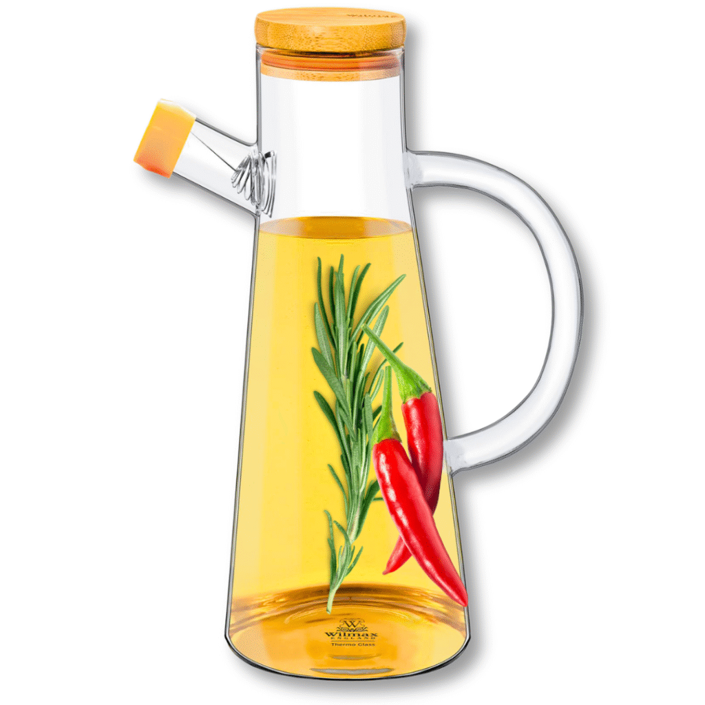 Butelka na oliwę 500 ml z bambusową pokrywką WL-888964/A