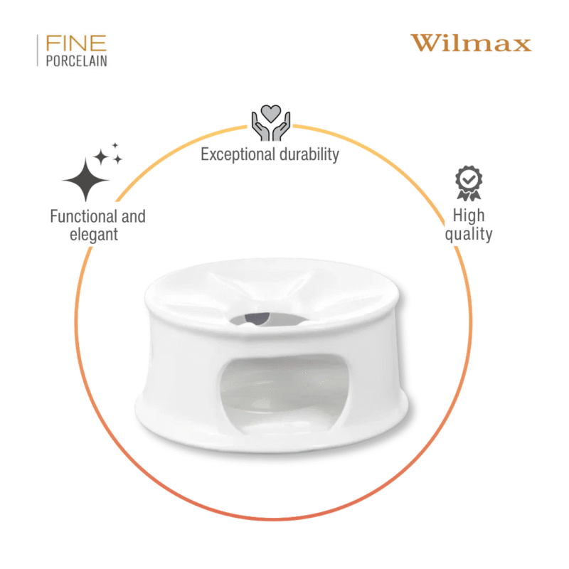 Podgrzewacz stojak do czajnika biały porcelanowy WL-996006/A