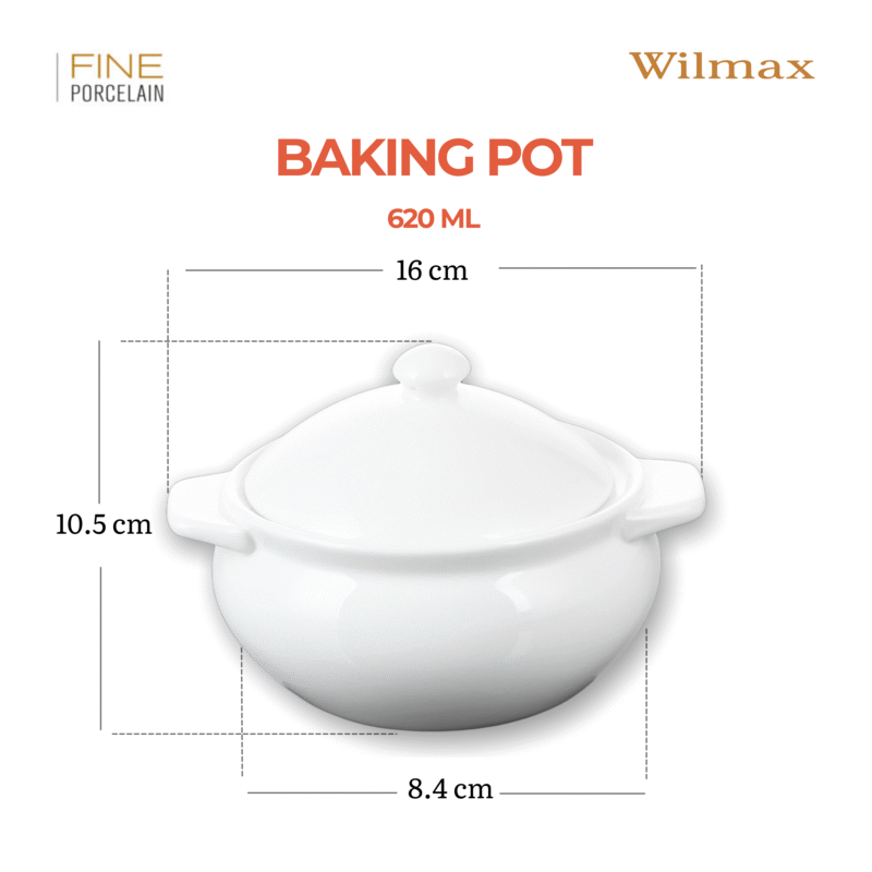 Garnek do zapiekania 620 ml WL-997015/1C