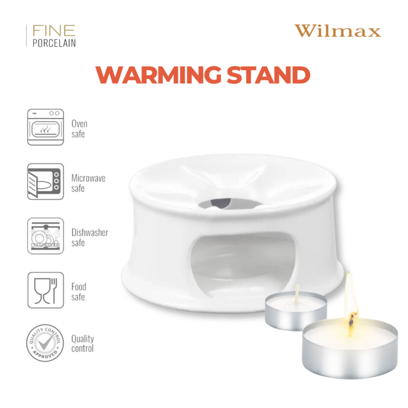 Podgrzewacz stojak do czajnika biały porcelanowy WL-996006/A