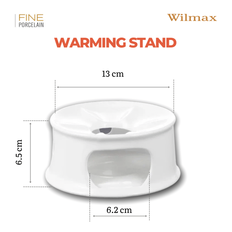 Podgrzewacz stojak do czajnika biały porcelanowy WL-996006/A