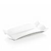 Plate 32x15 cm in Wilmax white porcelain, Emily collection