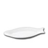 Large fish serving platter 46x23.5 cm in Wilmax white porcelain