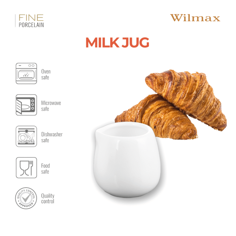 Mlecznik 100 ml biały porcelanowy WL-995003/A
