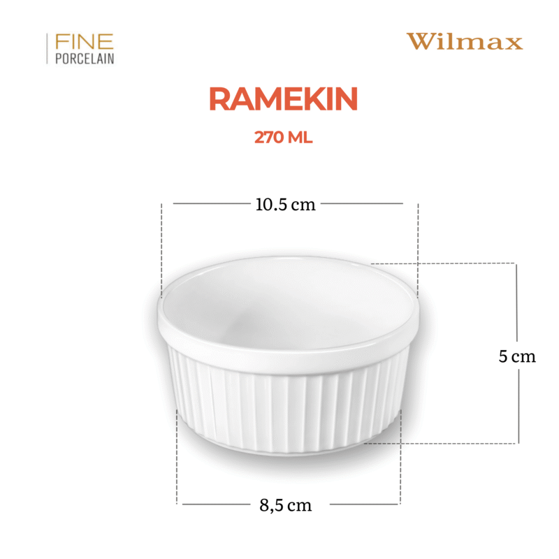 Ramekin do pieczenia 8.5 x 5 cm 270 ml WL-996135/A