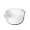 Okrągłe naczynie do zapiekania 16,5 cm 910 ml z białej porcelany Wilmax