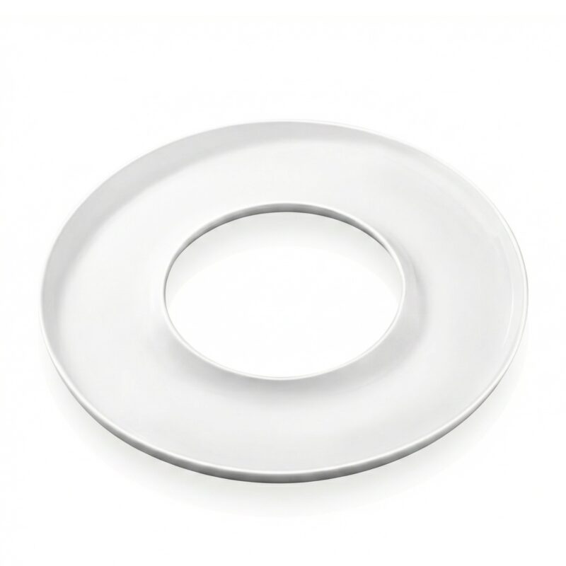 Round platter 30 cm white porcelain WL-991370/A