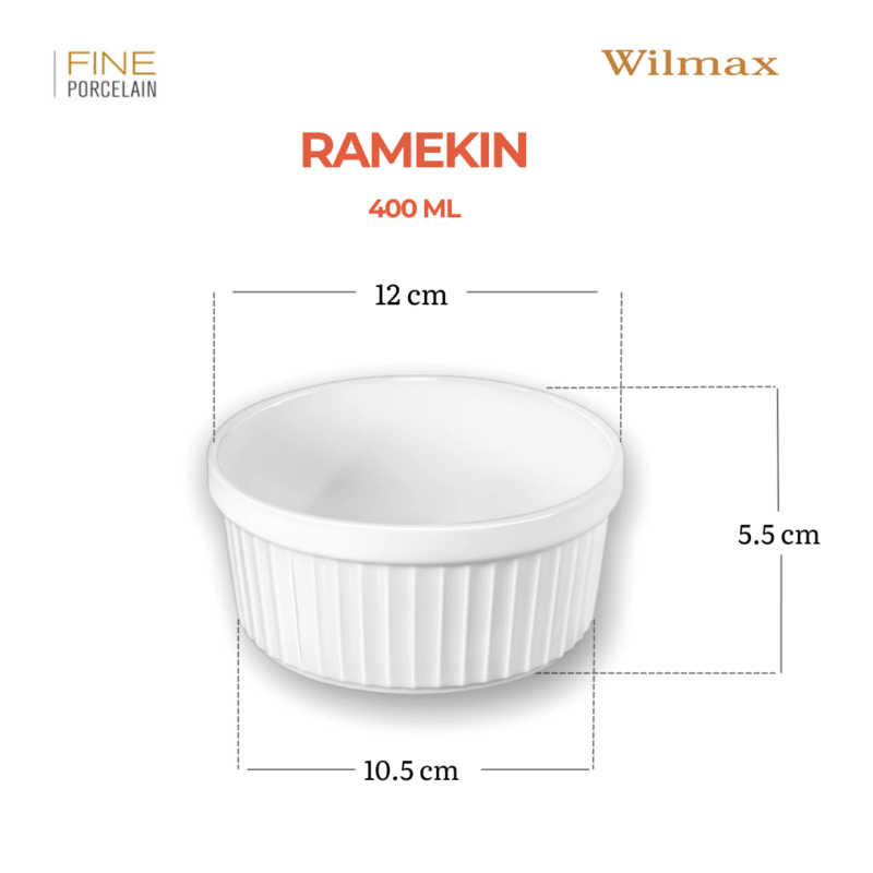 Ramekin do pieczenia 10.5 x 5.5 cm 400 ml WL-996136/A