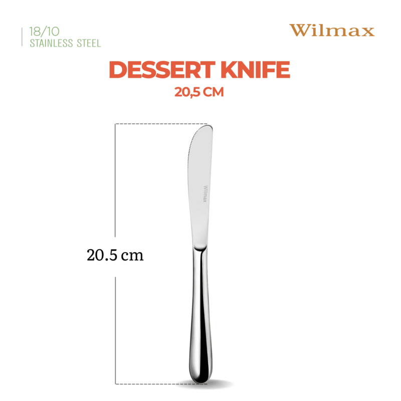 Nóż deserowy 20,5 cm zestaw 6 sztuk WL-999205/6C