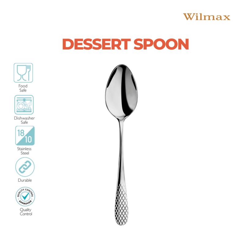 Łyżka deserowa 19 cm zestaw 6 sztuk WL-999207/6C