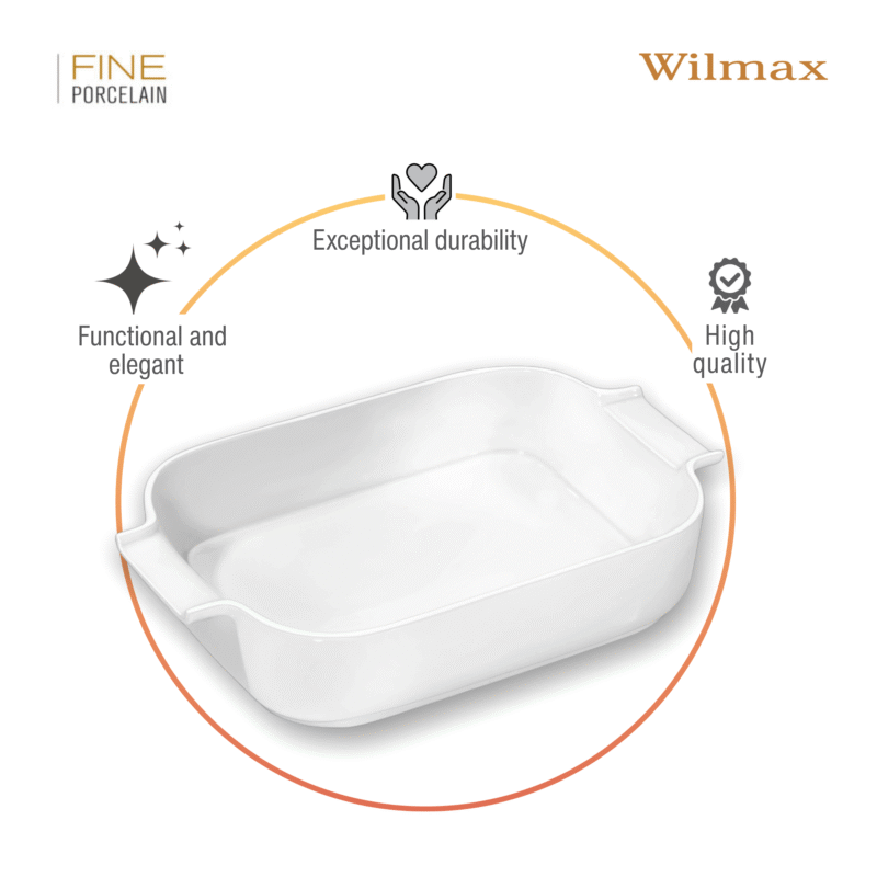 Naczynie do zapiekania z uchwytami 23x14.5x5 cm WL-997018/1C