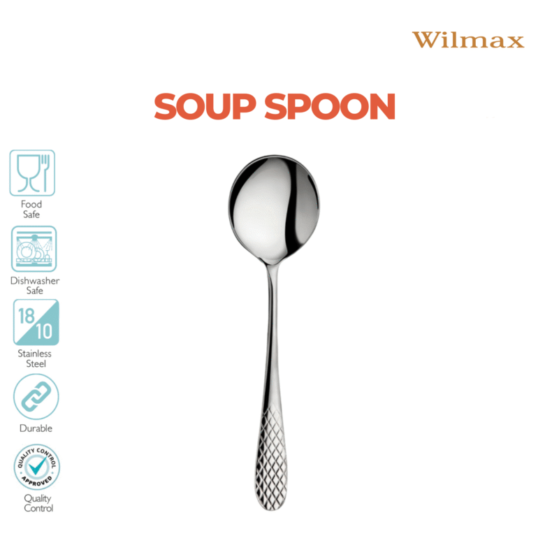 Łyżka do zupy 18 cm zestaw 2 sztuki WL-999220/2B