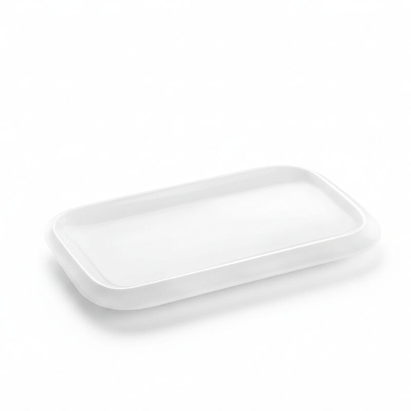 Serving platter 30x18 cm white porcelain WL-992661/A