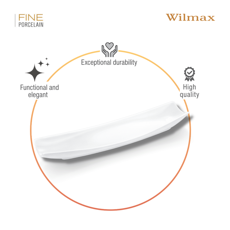 Półmisek 35x11 cm biały porcelanowy WL-992623/A