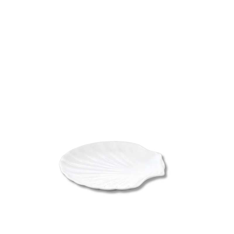 Shell platter 13 cm white porcelain WL-992010/A