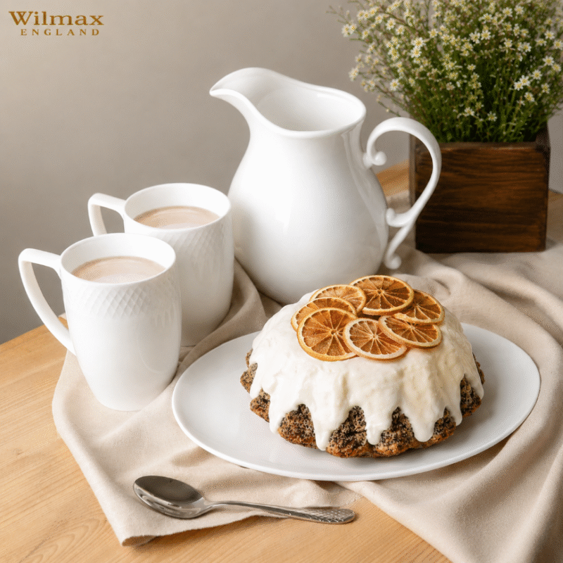 Dzbanek biały porcelanowy 1600 ml WL-995037/A