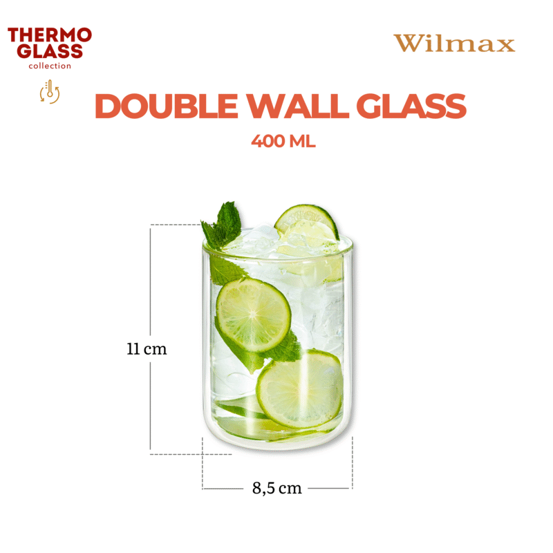 Szklanka o podwójnych ściankach 400 ml WL-888785/A