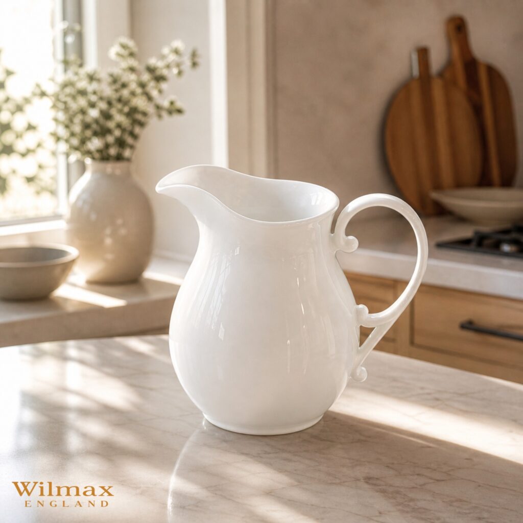 Dzbanek biały porcelanowy 1600 ml WL-995037/A