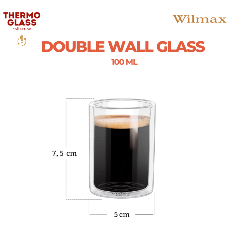Szklanka o podwójnych ściankach 100 ml WL-888780/A