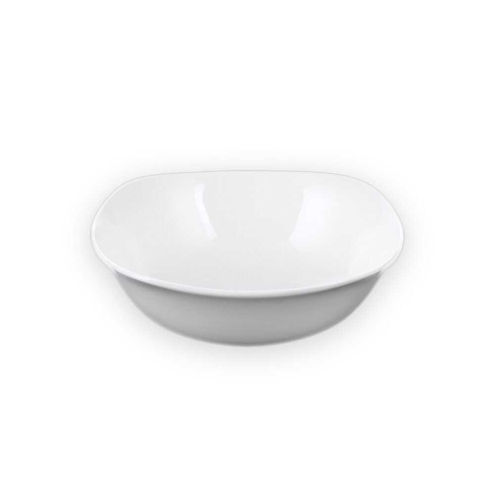 Kwadratowa salaterka 14,5x14,5 cm 345 ml z białej porcelany Wilmax