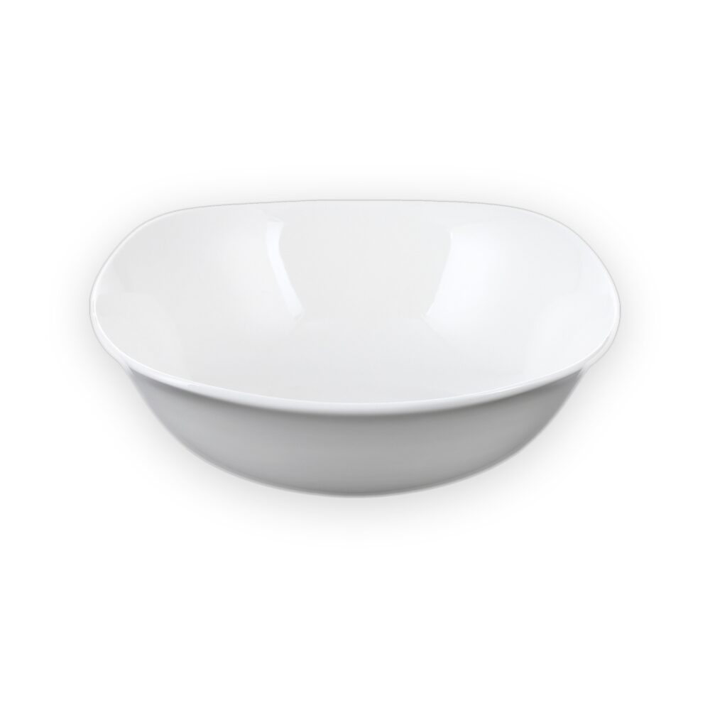 Salad bowl 21.5x21.5 cm 1300 ml white porcelain WL-992002/A