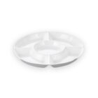 Divided platter 25.5 cm white porcelain WL-992019/A