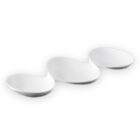 Divided serving platter 37 cm white porcelain WL-992416/A