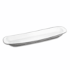 Boat-shaped serving platter 33 cm white porcelain WL-992644/A