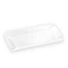 Rectangular plate 40x20 cm white porcelain WL-992648/A