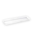 Rectangular serving platter 39x13 cm white porcelain WL-992673/A