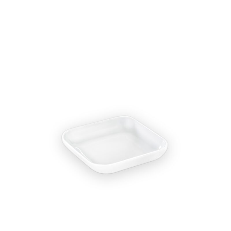 Rectangular bowl 8.5x8.5 cm white porcelain WL-992676/A